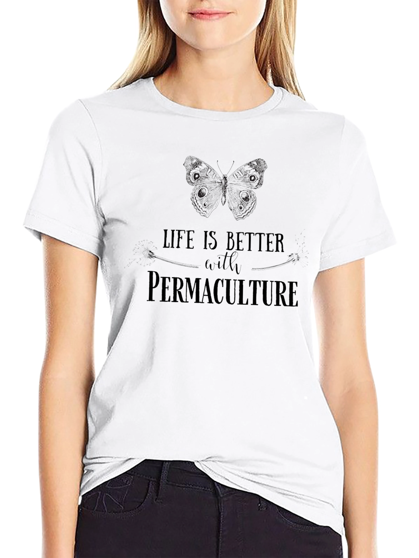 Permaculture Life T-Shirt - Black Graphic Tee