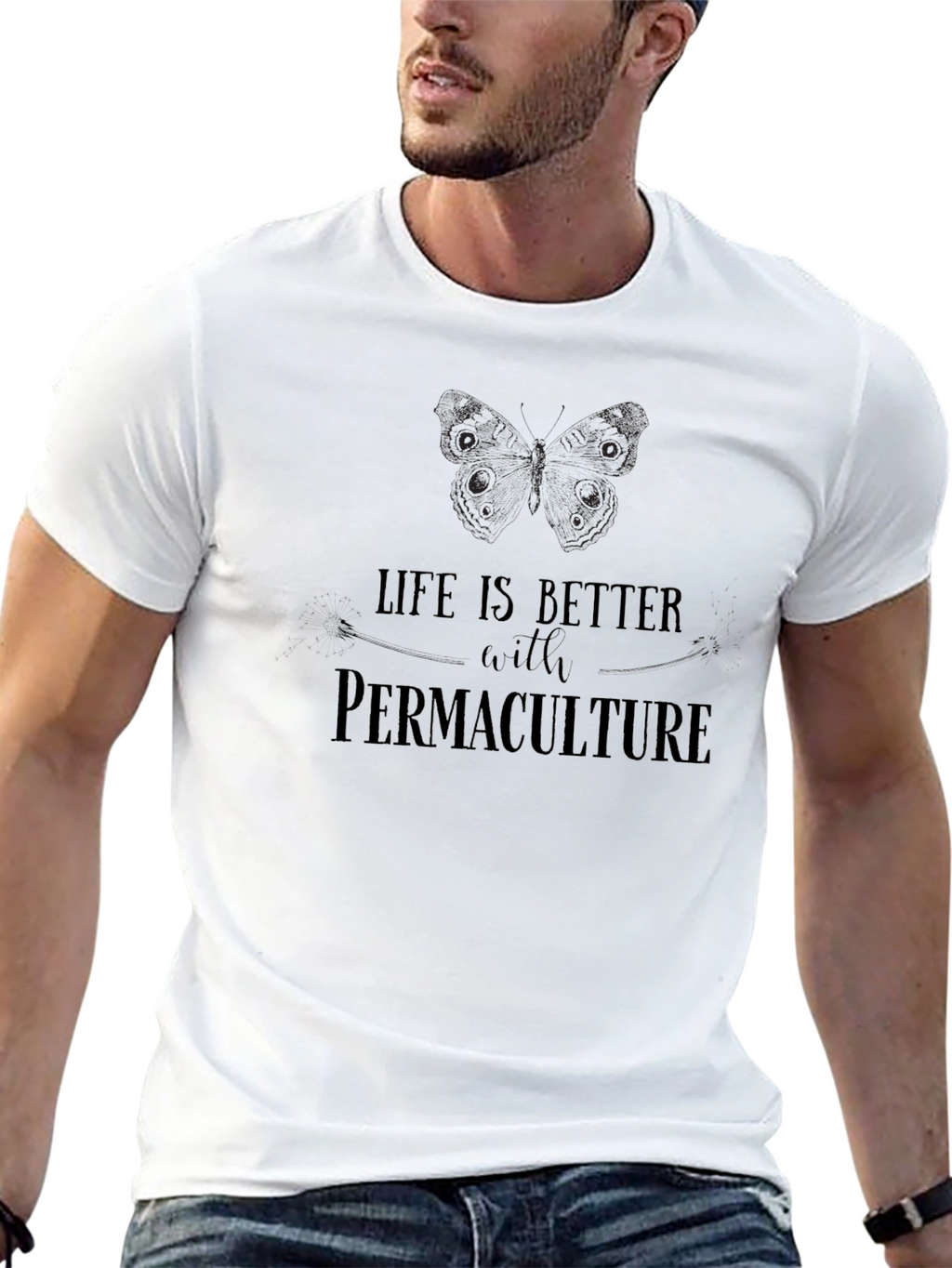 Permaculture Life T-Shirt - Black Graphic Tee