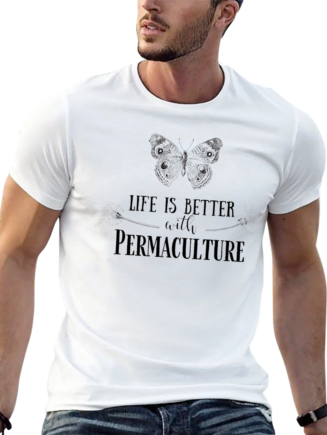 Permaculture Life T-Shirt - Black Graphic Tee