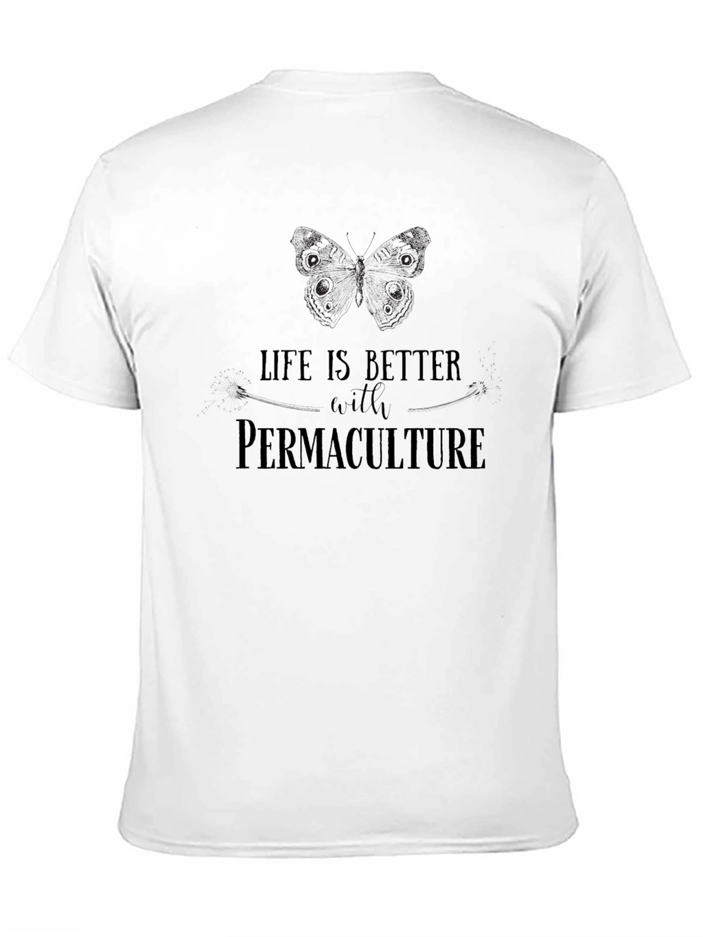 Permaculture Life T-Shirt - Black Graphic Tee