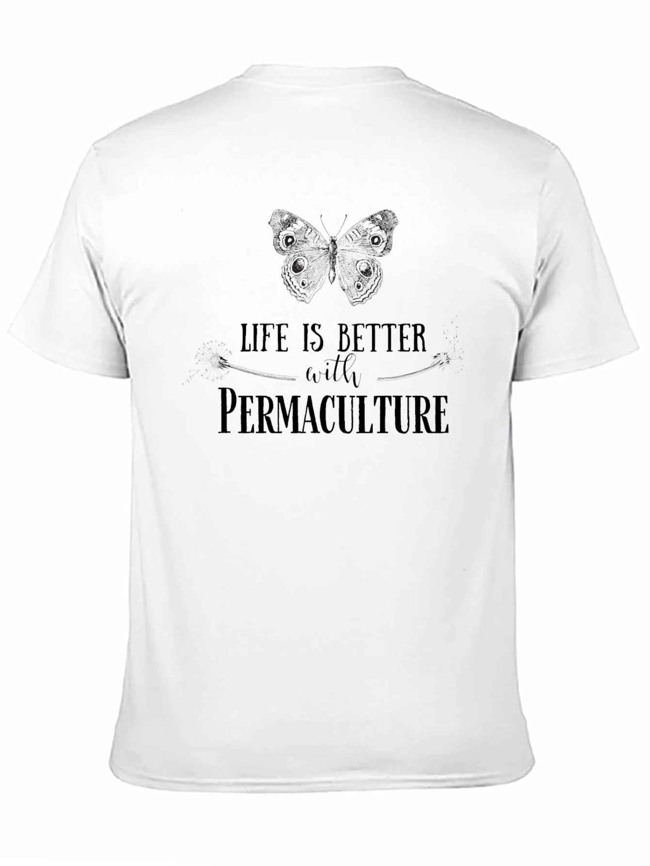 Permaculture Life T-Shirt - Black Graphic Tee