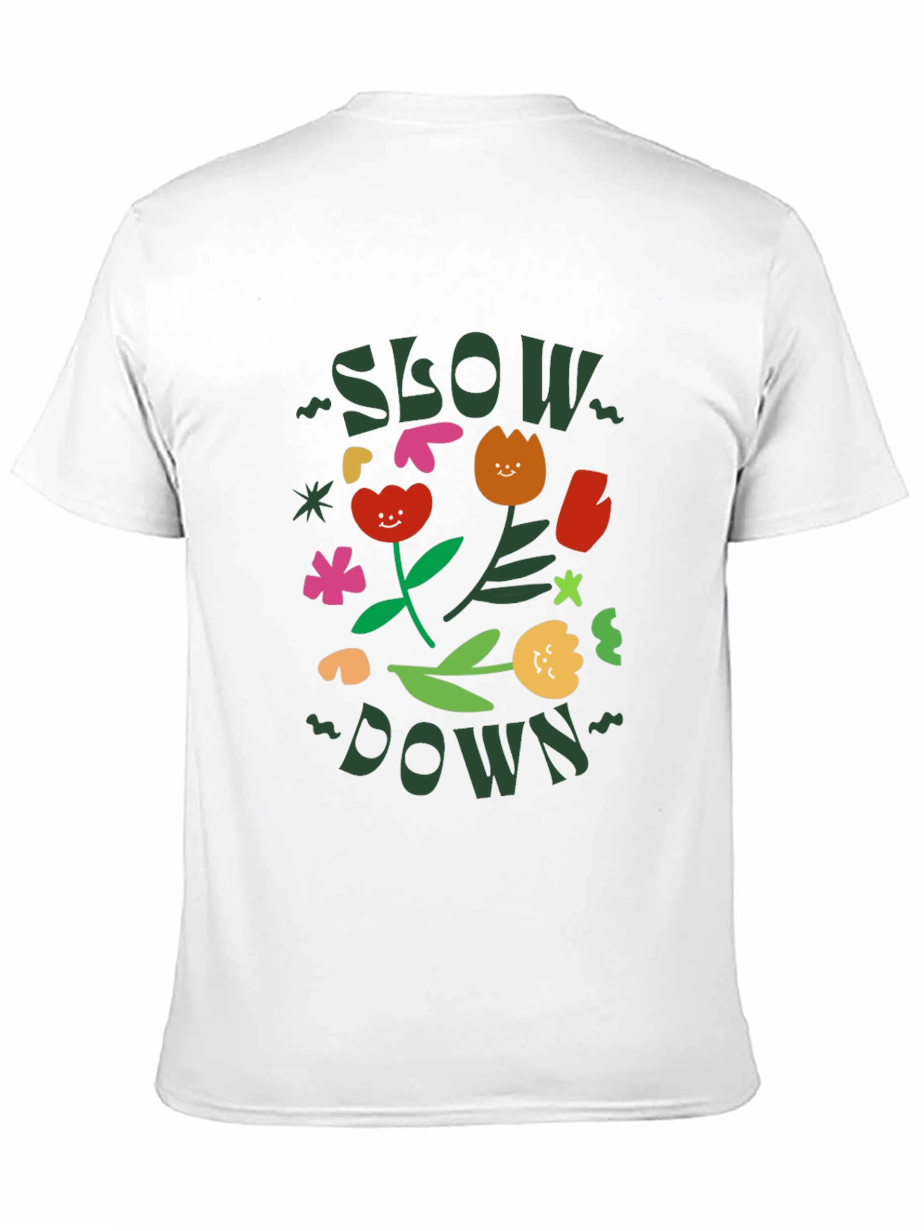 Slow Down Graphic Tee - Stylish Comfort