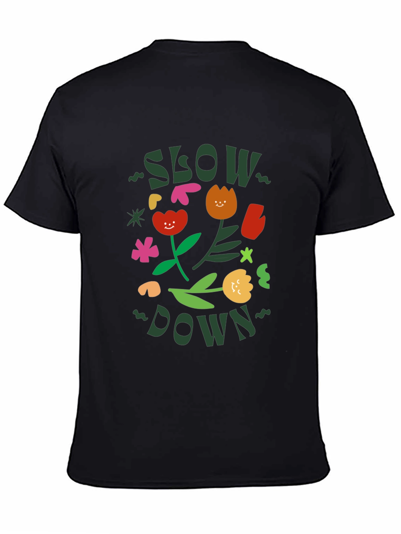 Slow Down Graphic Tee - Stylish Comfort