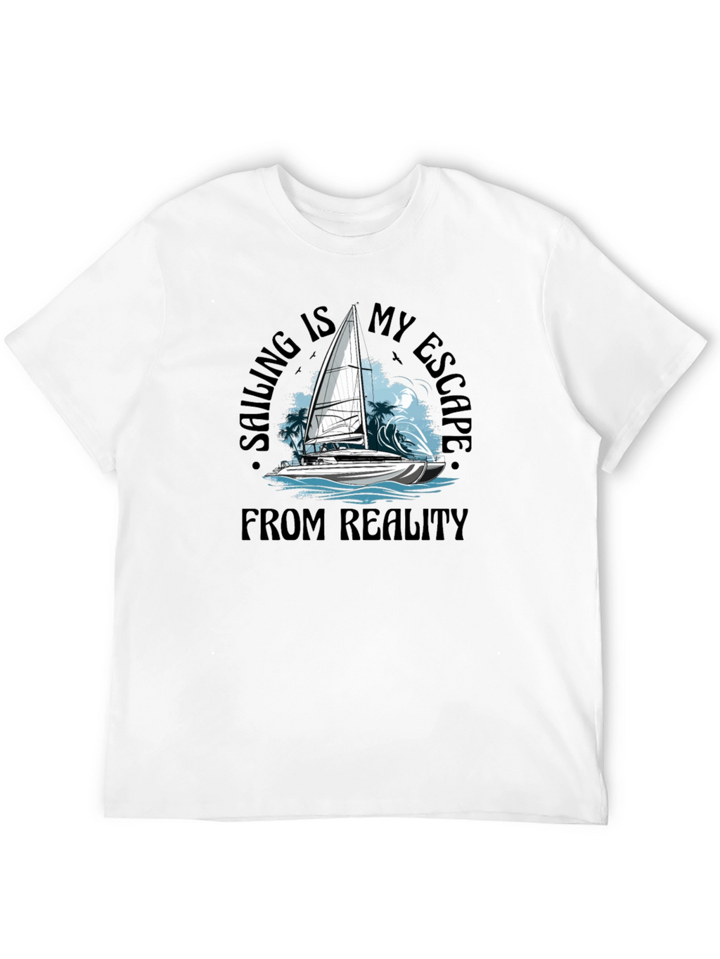 Sailing Escape Black T-Shirt