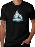 Sailing Escape Black T-Shirt