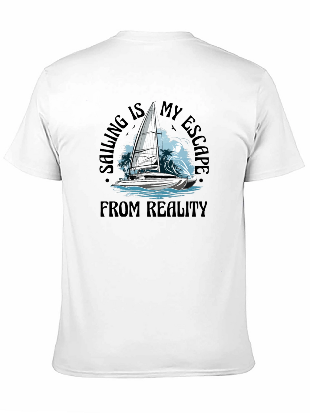 Sailing Escape Black T-Shirt