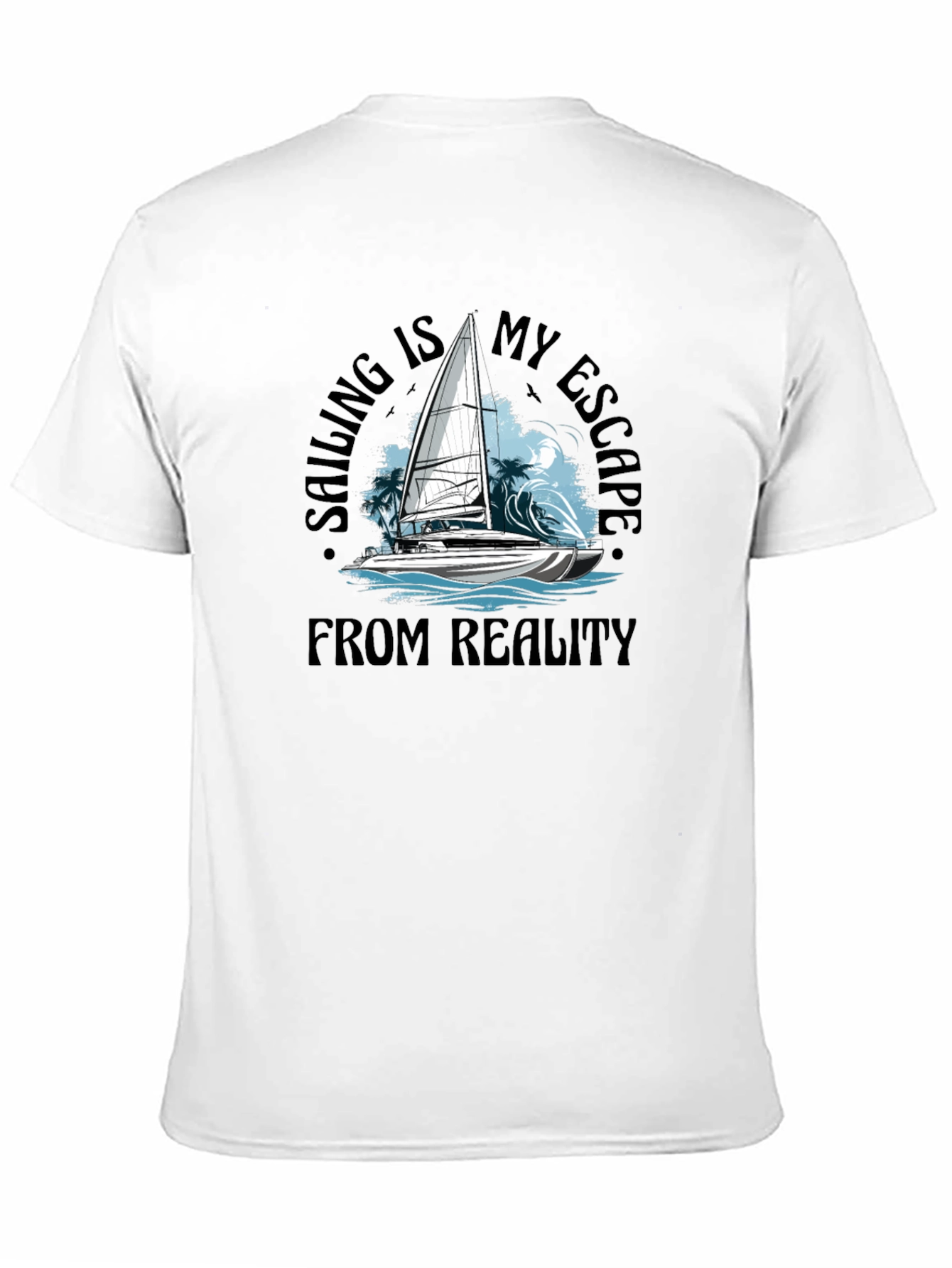 Sailing Escape Black T-Shirt
