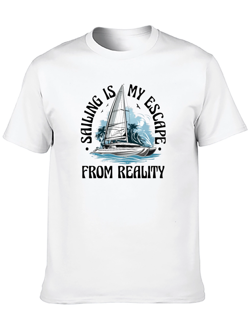 Sailing Escape Black T-Shirt
