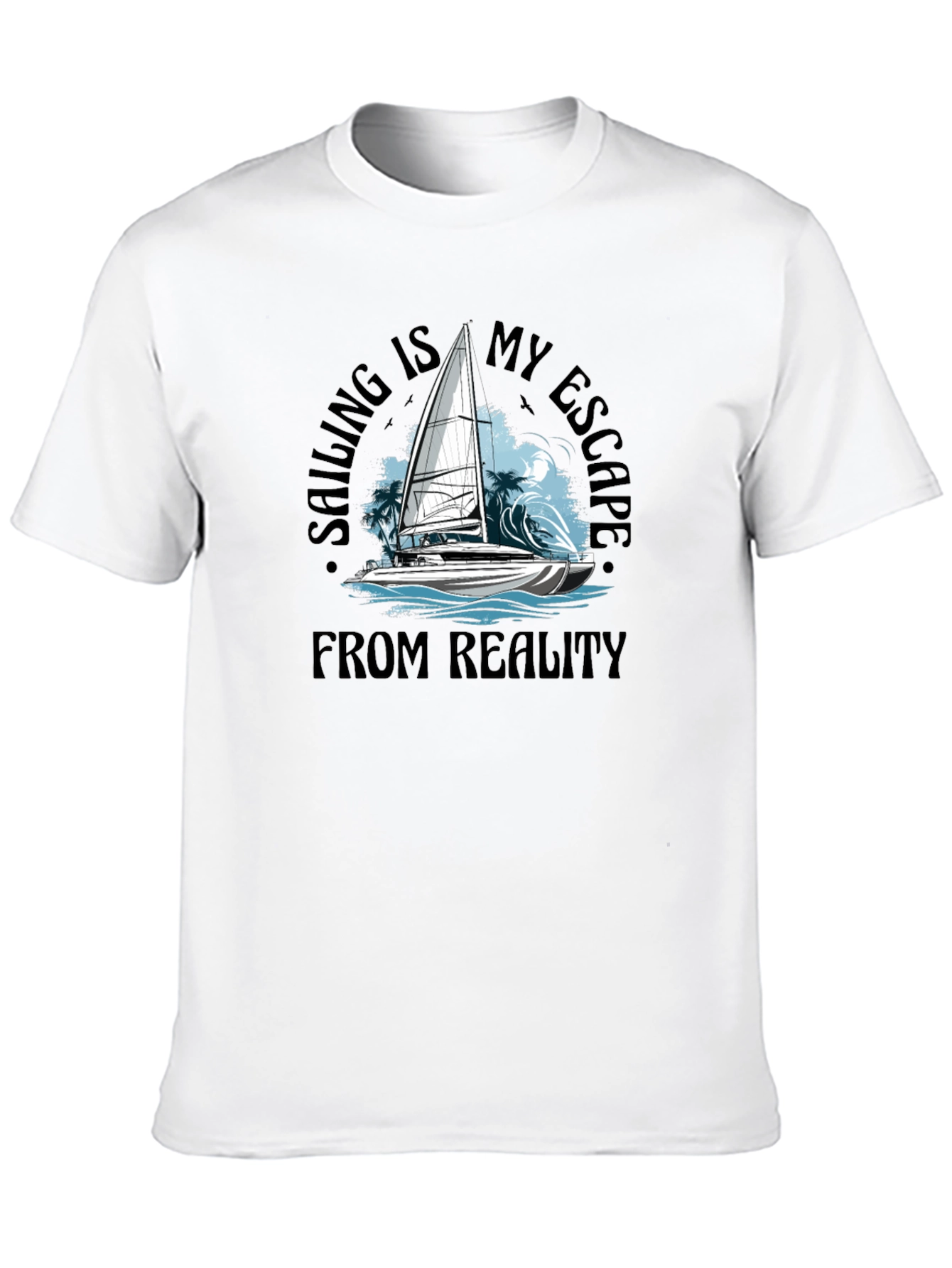 Sailing Escape Black T-Shirt