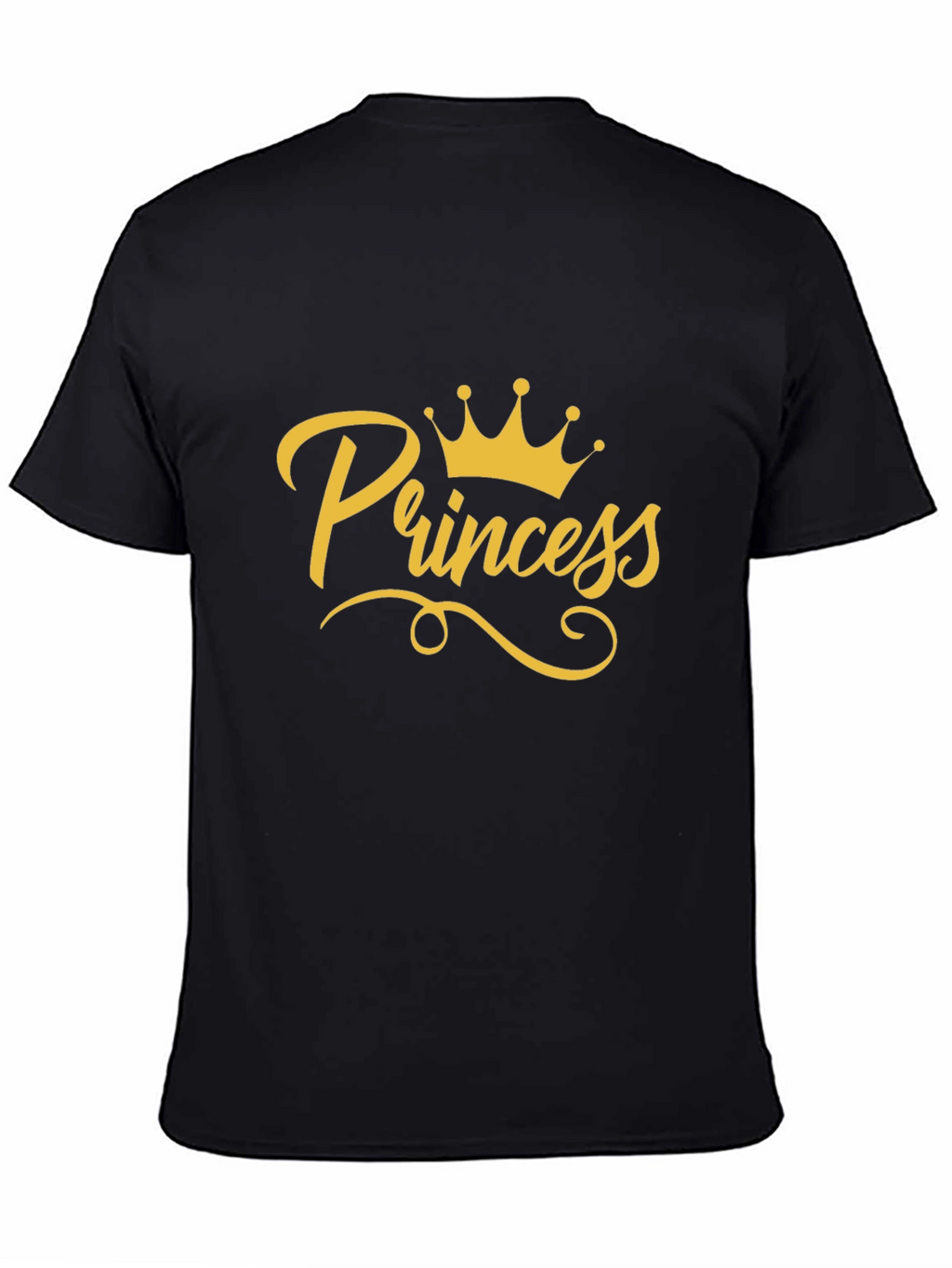 Princess Crown Graphic T-Shirt - Black