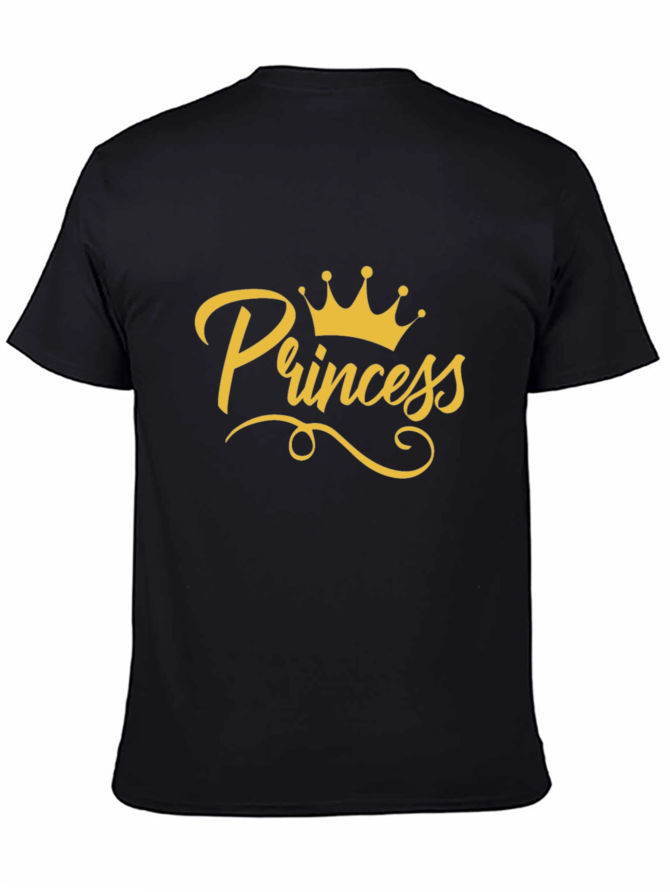 Princess Crown Graphic T-Shirt - Black