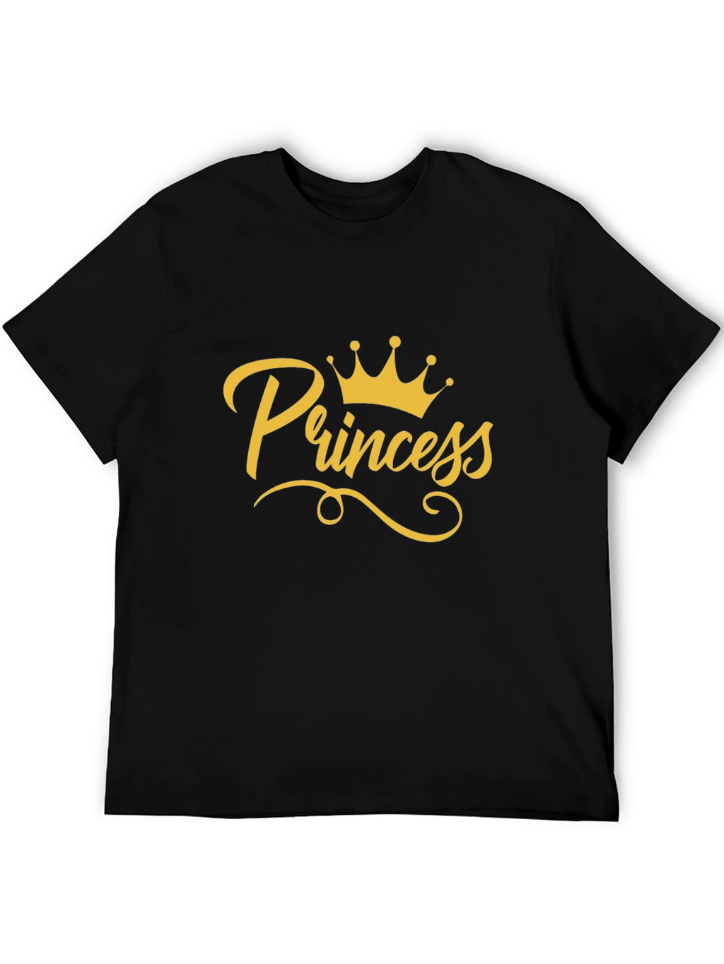 Princess Crown Graphic T-Shirt - Black