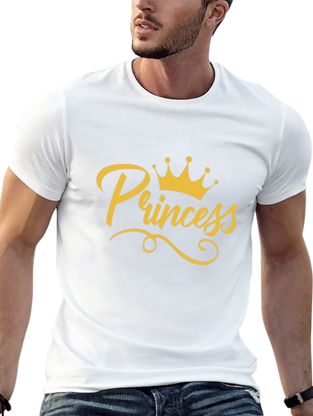 Princess Crown Graphic T-Shirt - Black