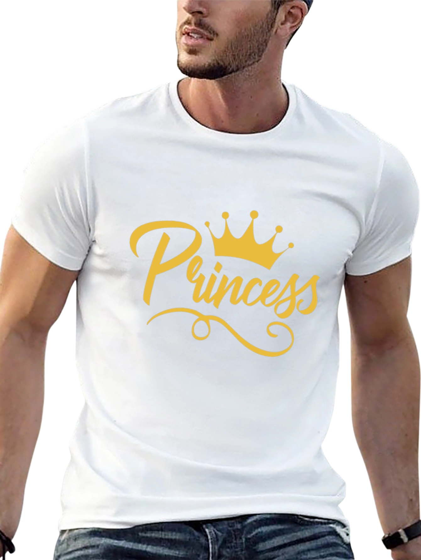 Princess Crown Graphic T-Shirt - Black