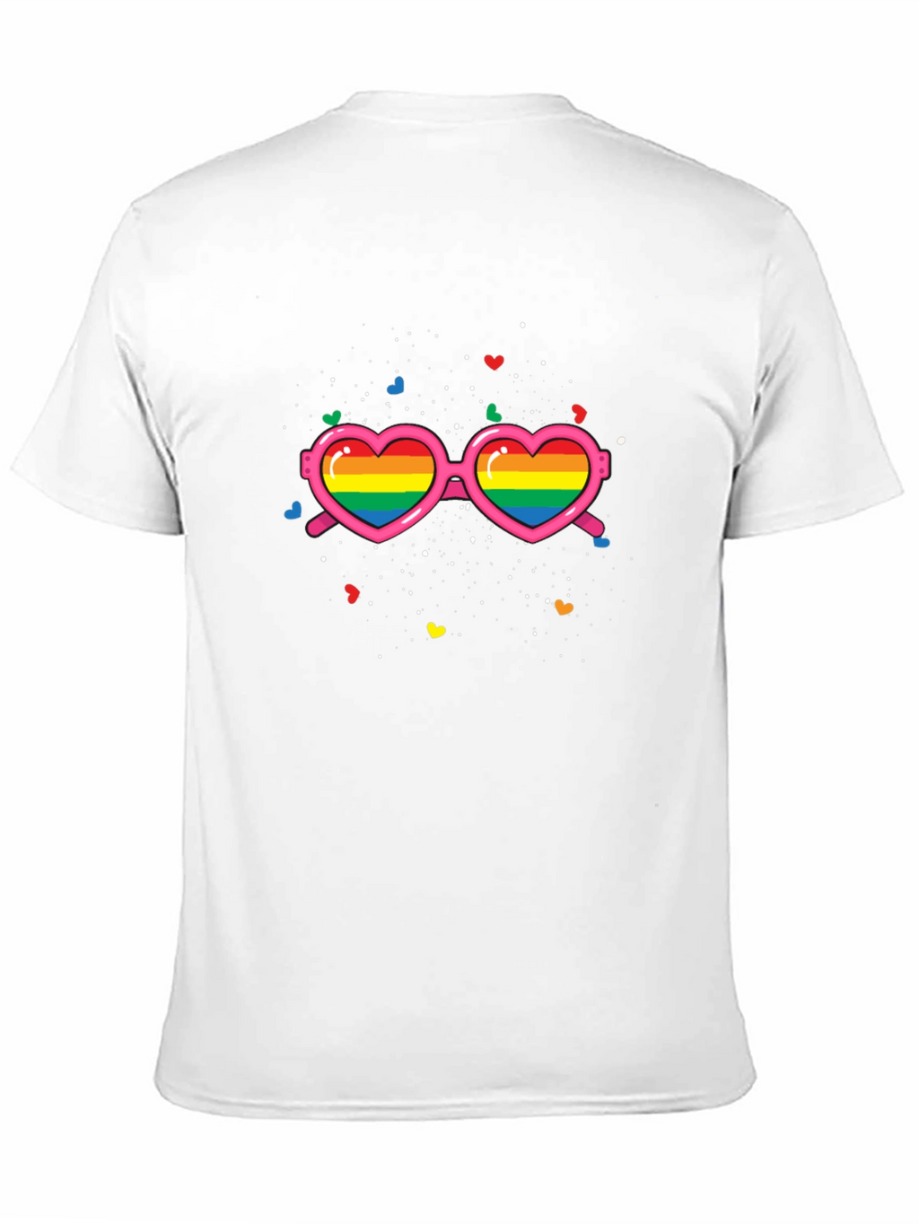 Pride Rainbow Heart Sunglasses T-Shirt