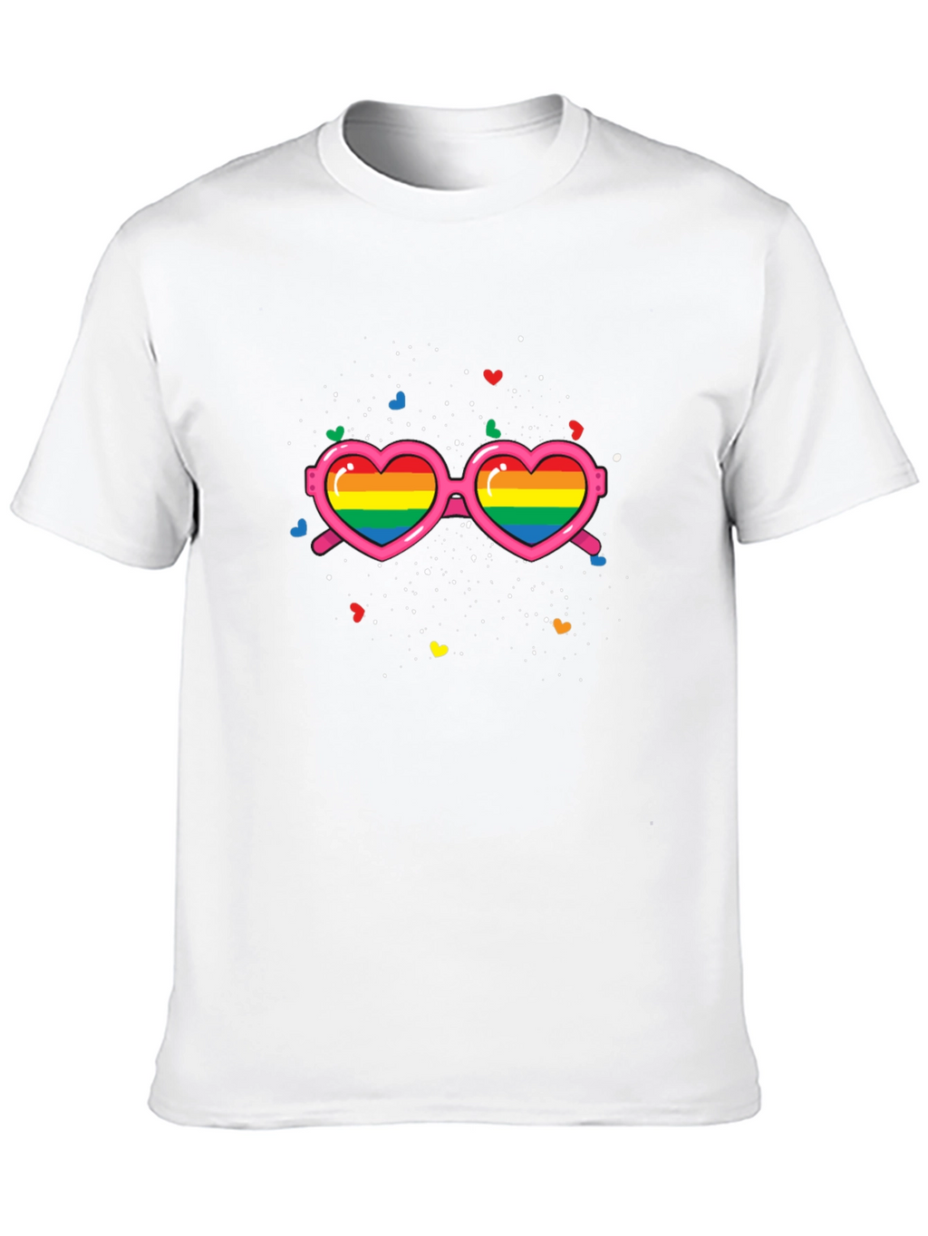 Pride Rainbow Heart Sunglasses T-Shirt