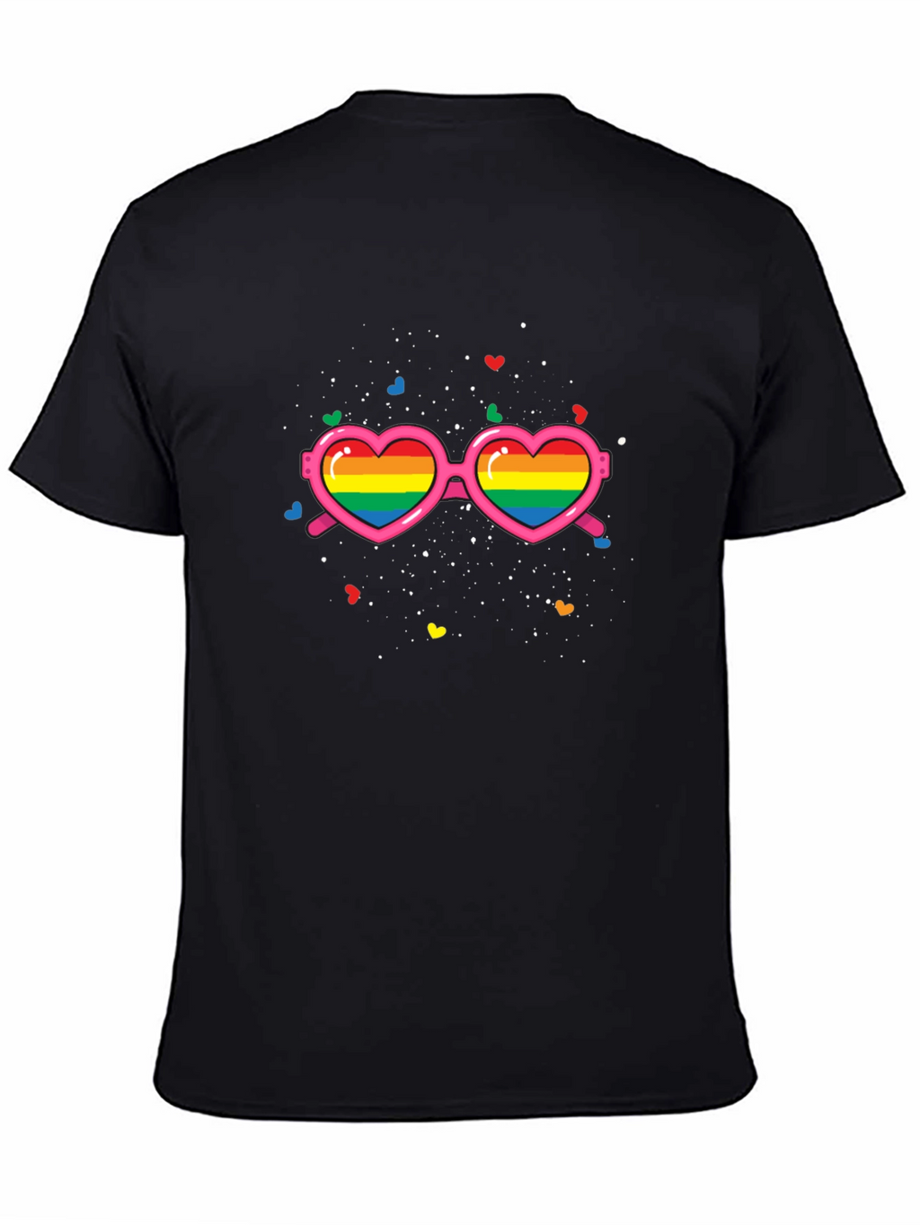 Pride Rainbow Heart Sunglasses T-Shirt