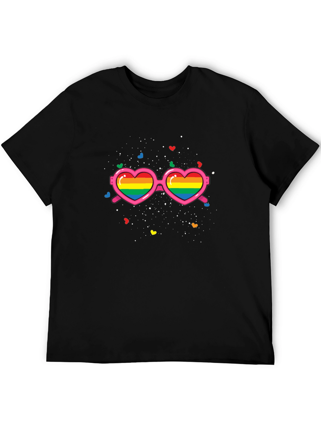 Pride Rainbow Heart Sunglasses T-Shirt