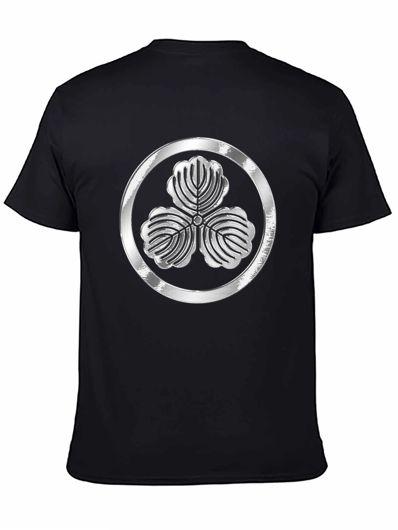 Silver Kamon Black T-Shirt