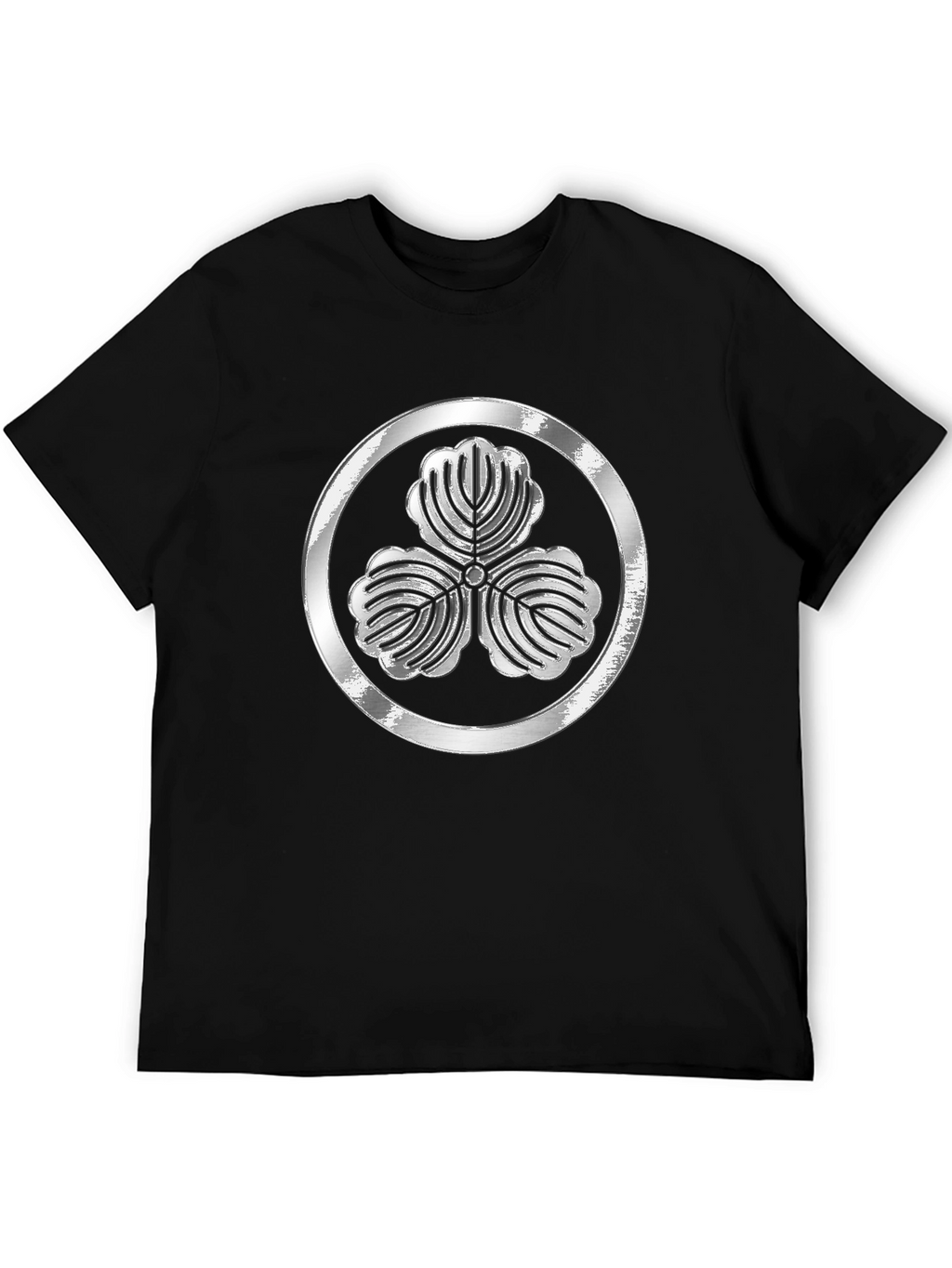 Silver Kamon Black T-Shirt