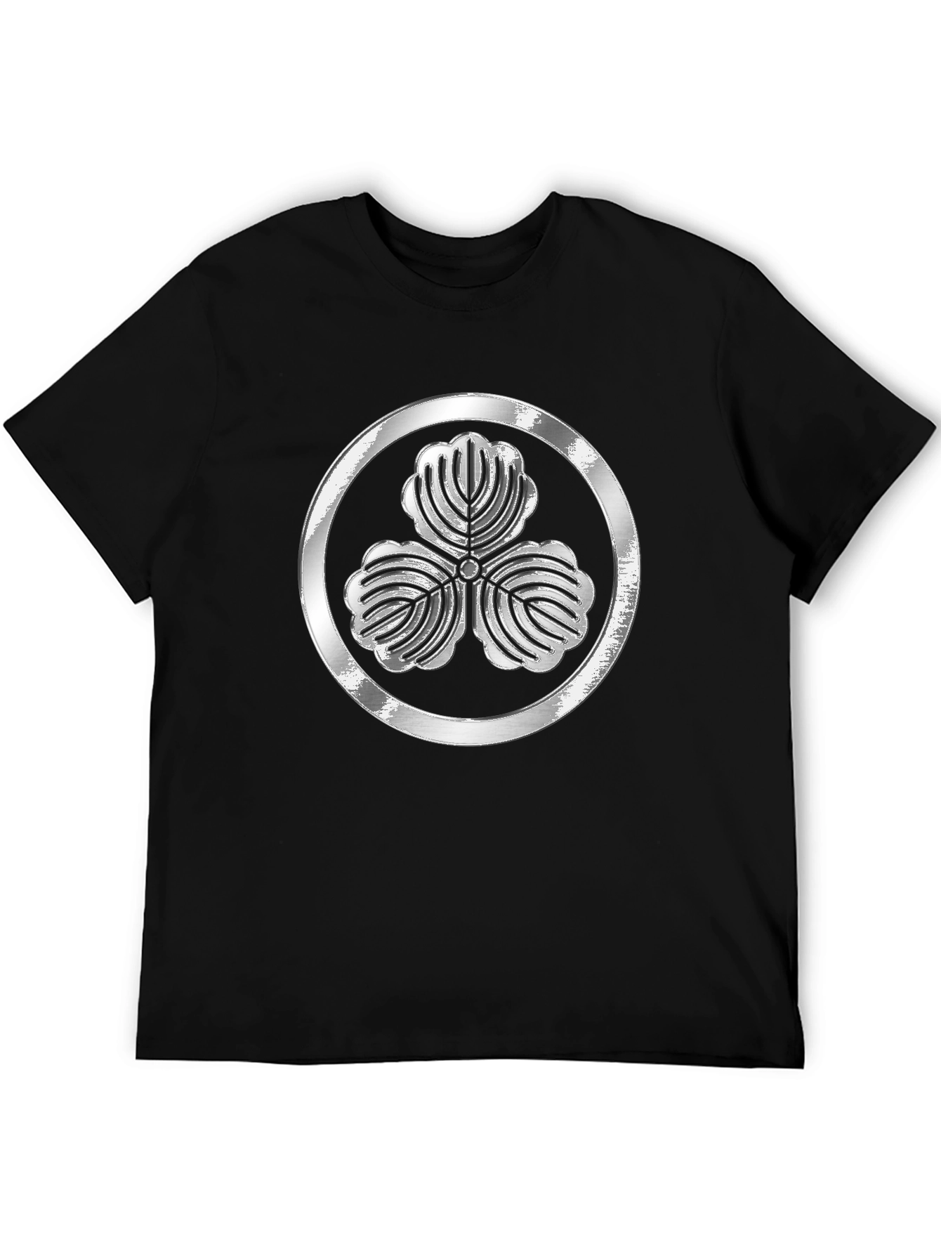 Silver Kamon Black T-Shirt
