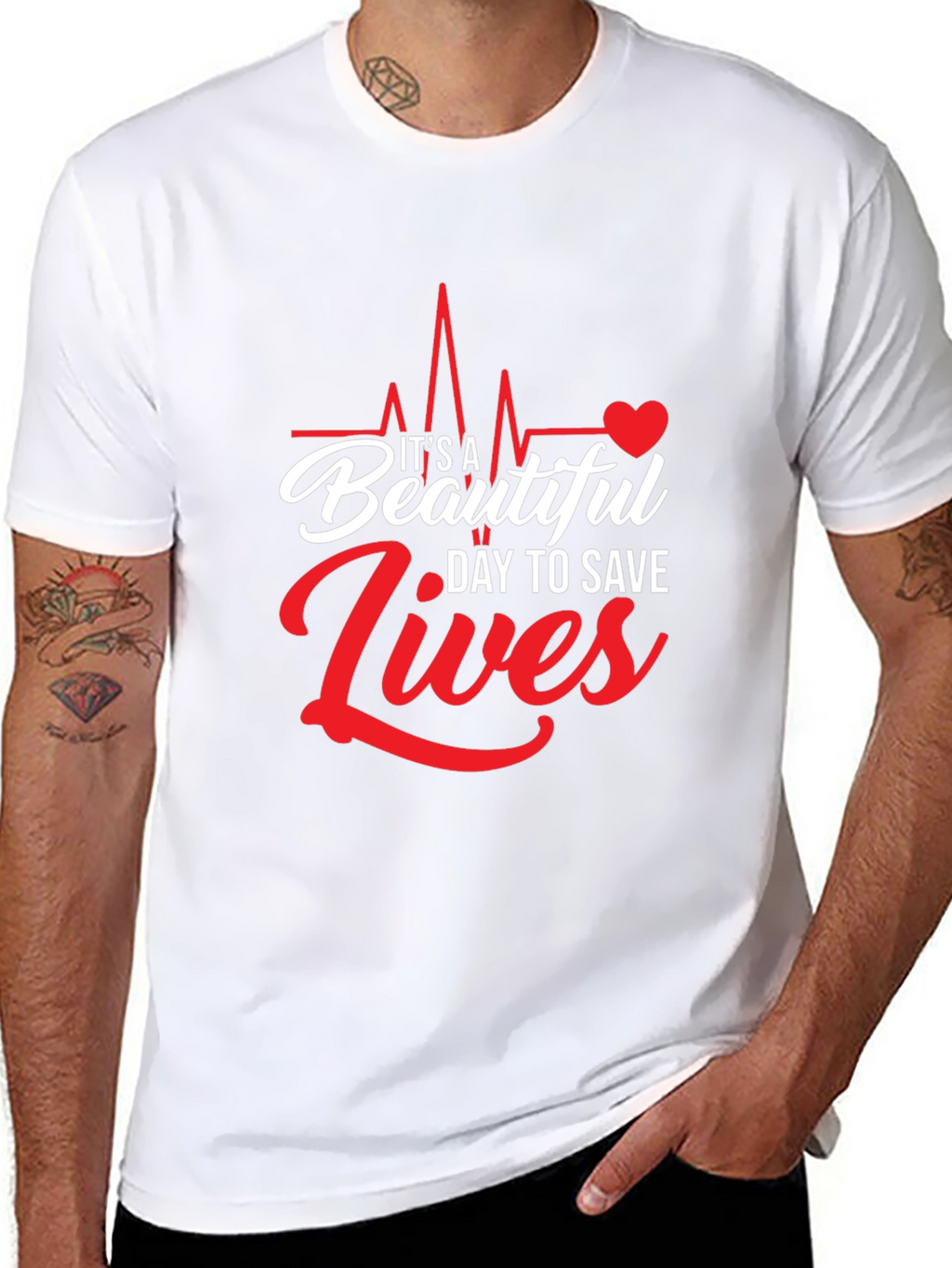 Its A Beautiful Day to Save Lives Graphic Tee