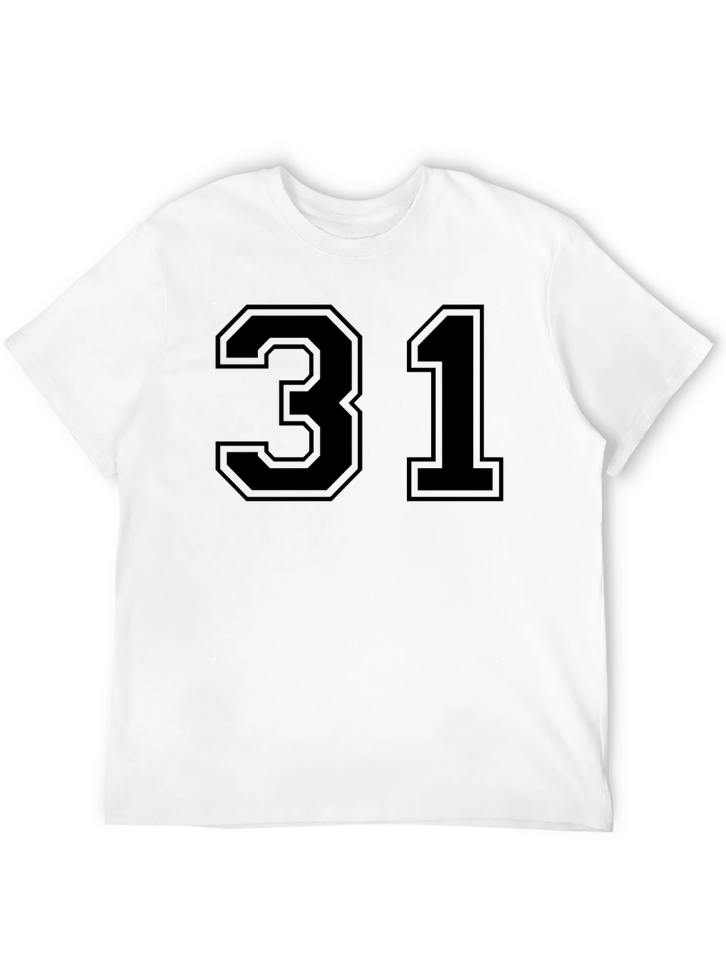 Number 31 Black Graphic Tee Shirt