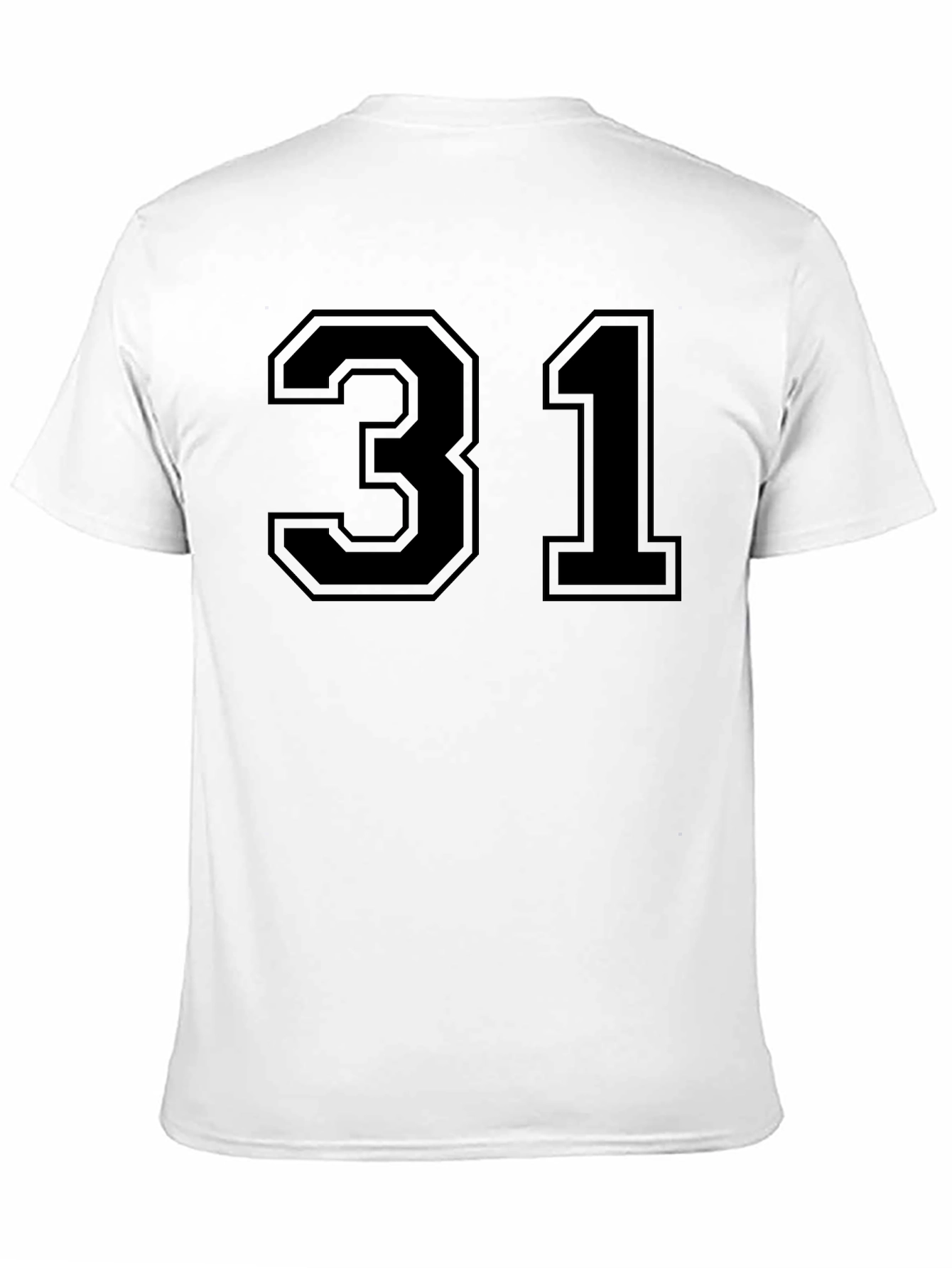 Number 31 Black Graphic Tee Shirt