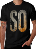 Rustic SO Graphic Tee - Urban Grunge Style
