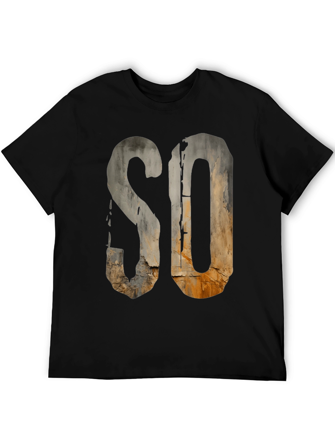 Rustic SO Graphic Tee - Urban Grunge Style
