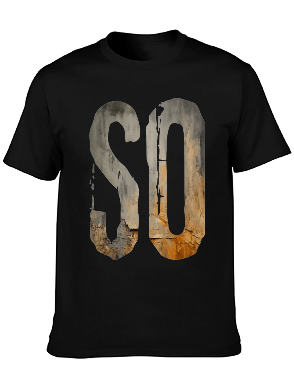 Rustic SO Graphic Tee - Urban Grunge Style