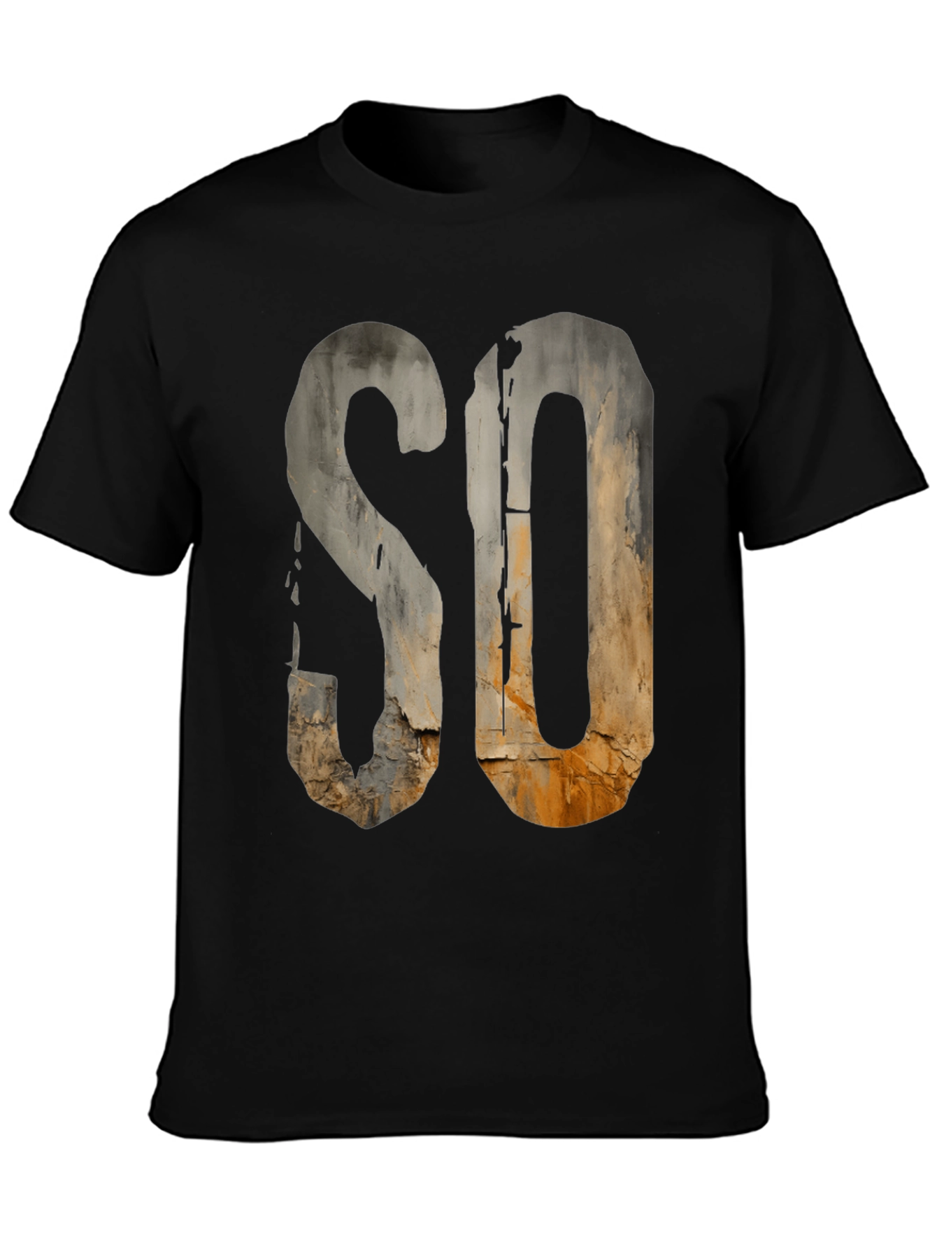 Rustic SO Graphic Tee - Urban Grunge Style