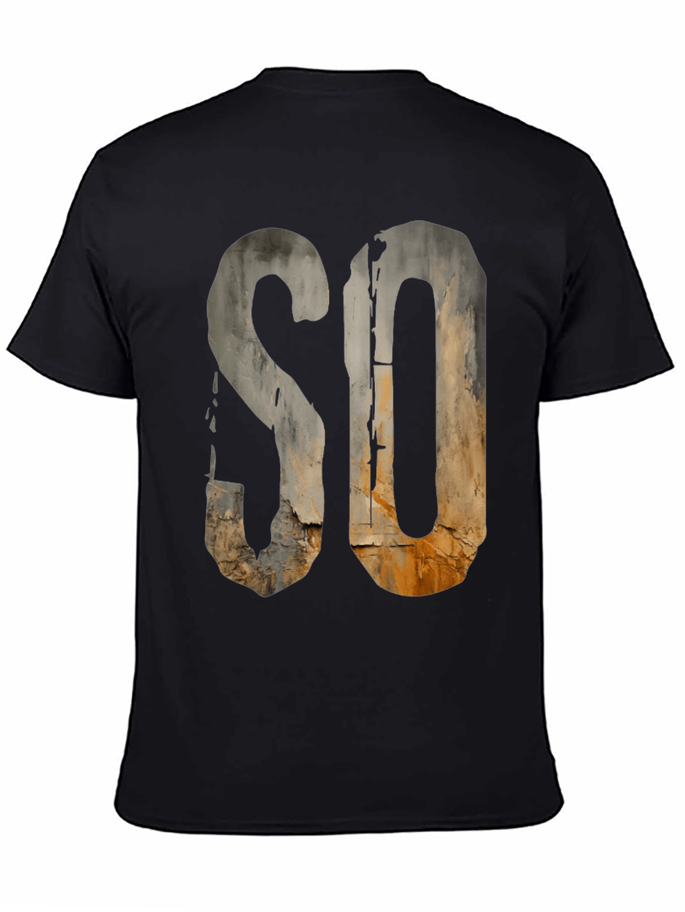 Rustic SO Graphic Tee - Urban Grunge Style