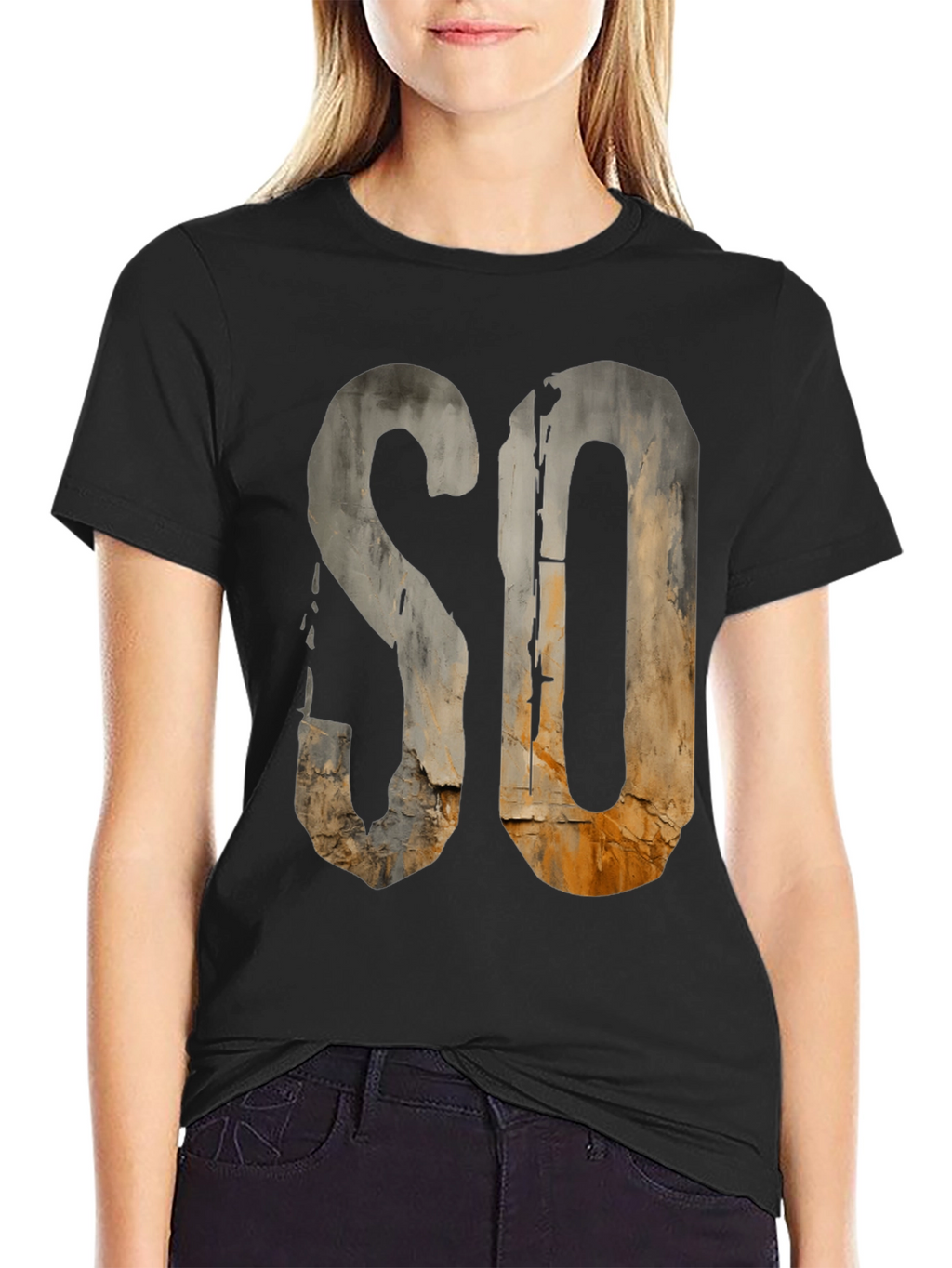 Rustic SO Graphic Tee - Urban Grunge Style