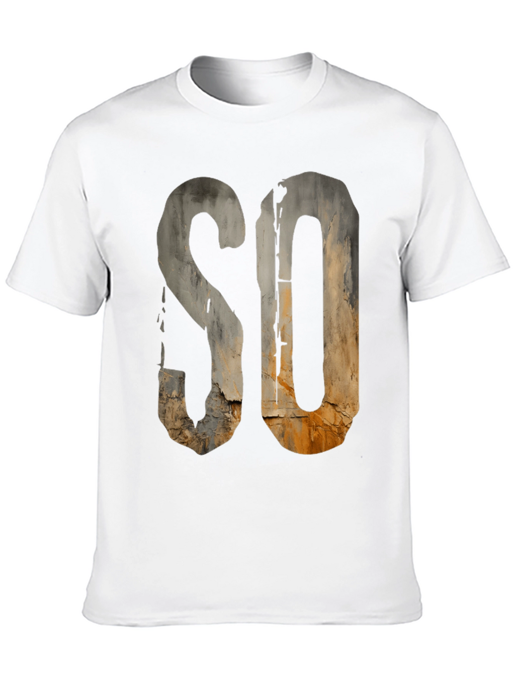 Rustic SO Graphic Tee - Urban Grunge Style