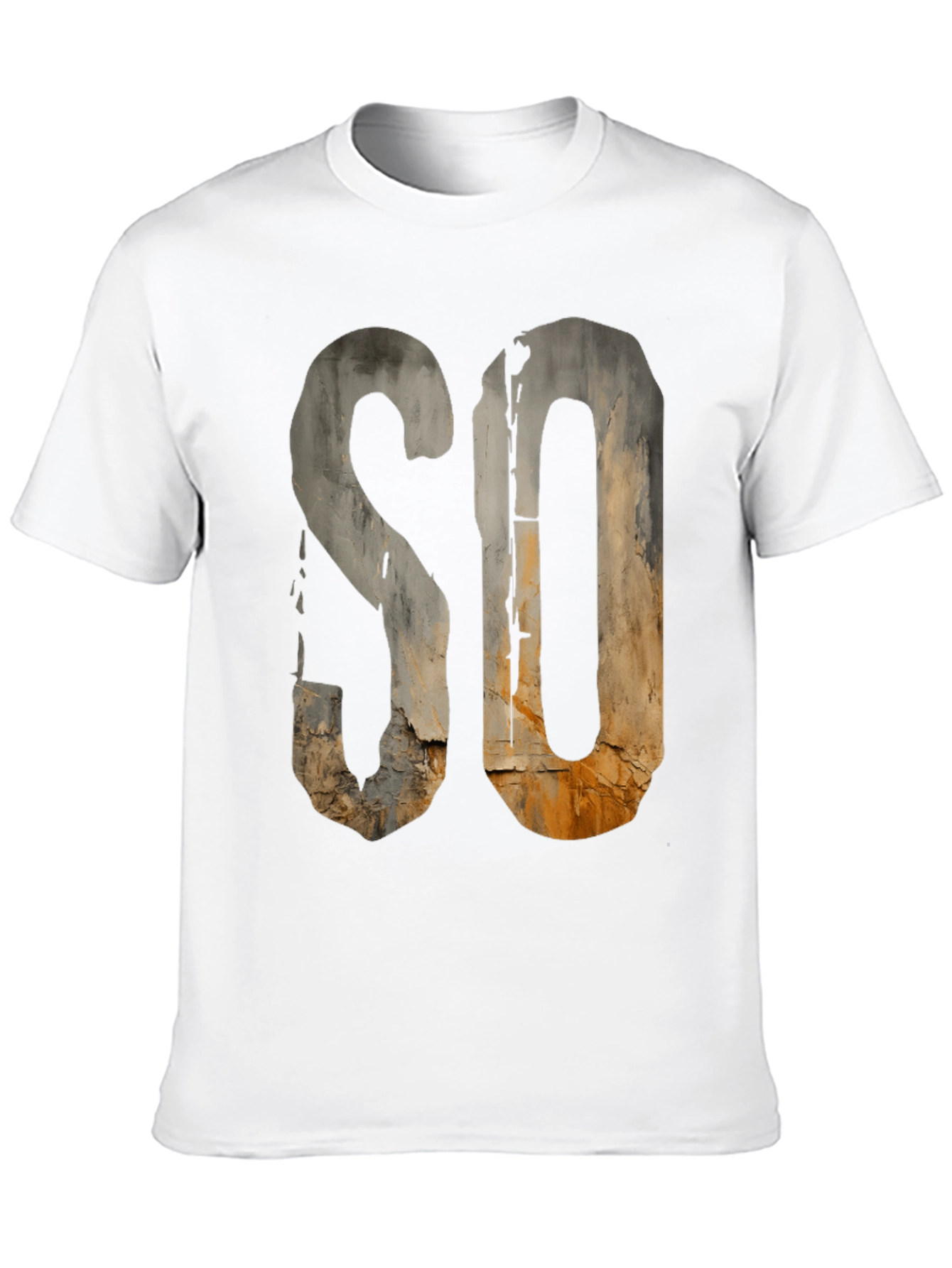 Rustic SO Graphic Tee - Urban Grunge Style