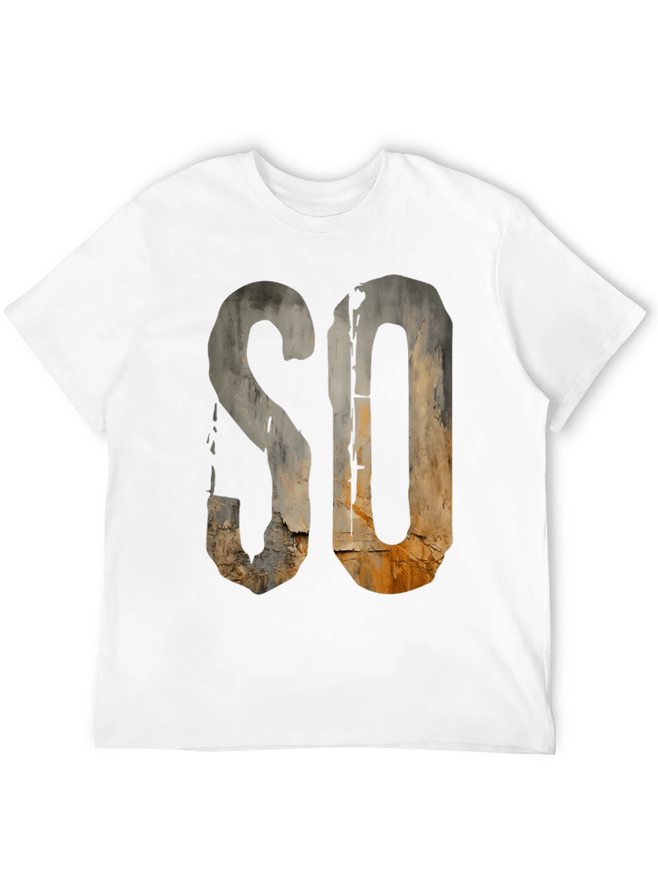Rustic SO Graphic Tee - Urban Grunge Style