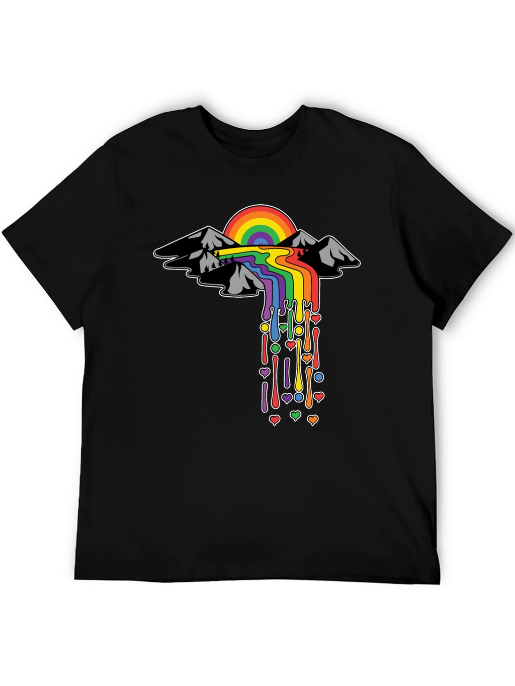 Rainbow Mountain Drip Tee - Pride Edition