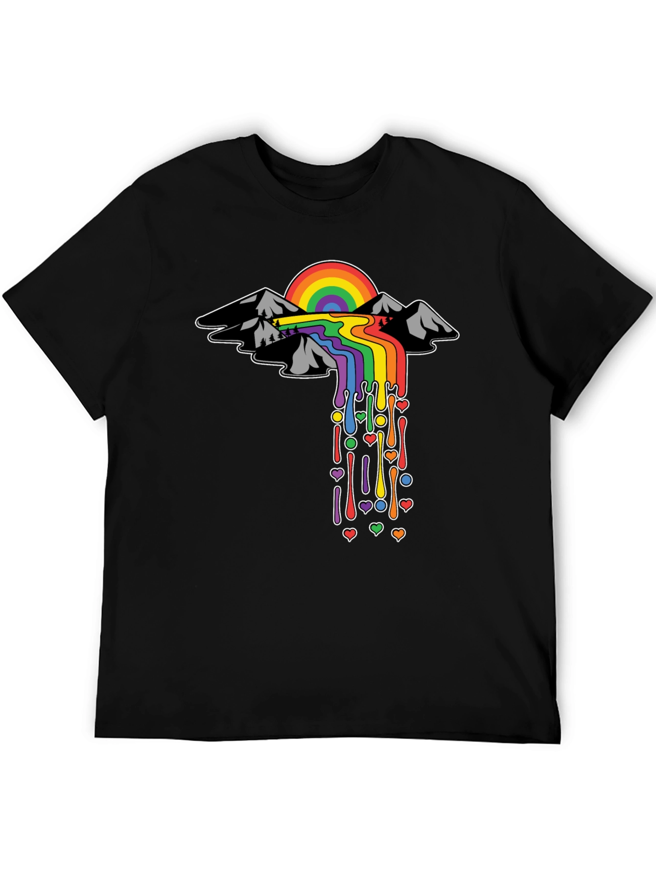 Rainbow Mountain Drip Tee - Pride Edition