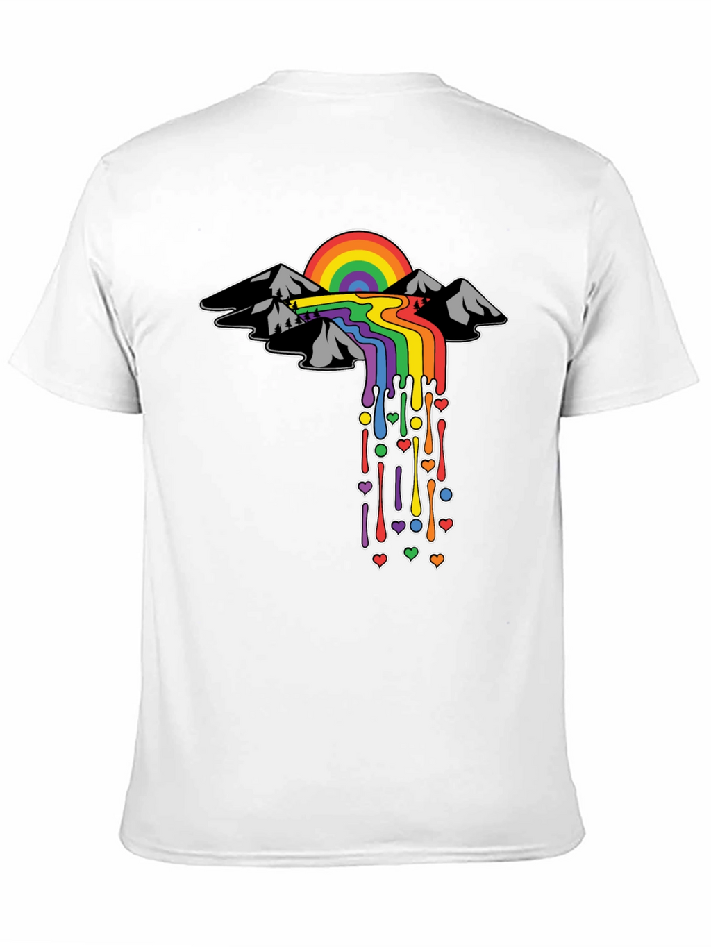 Rainbow Mountain Drip Tee - Pride Edition
