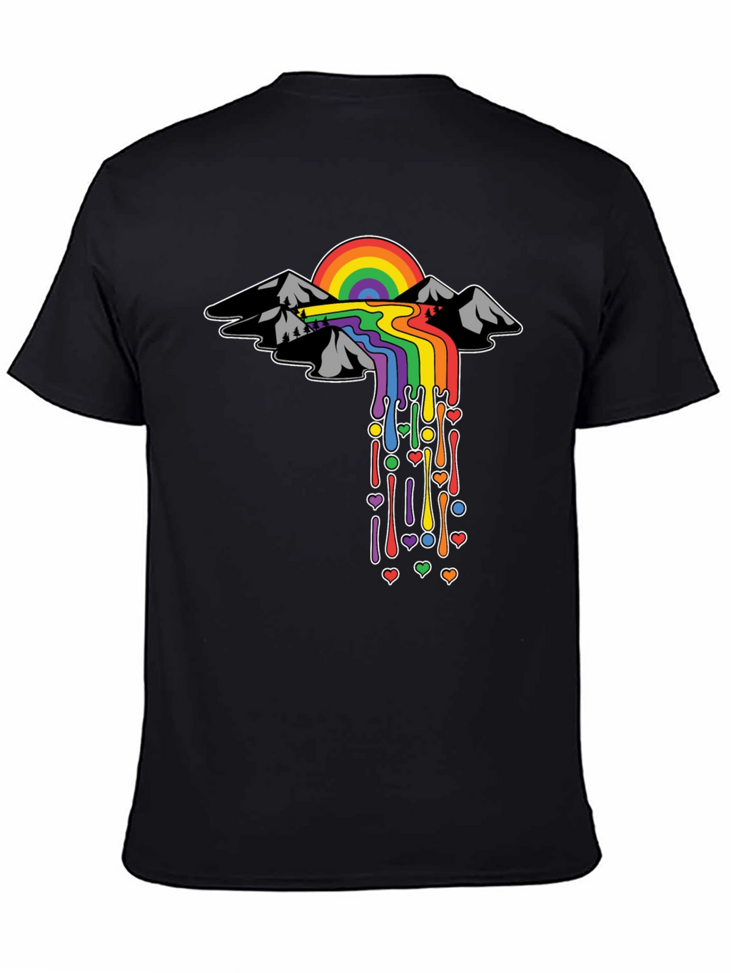 Rainbow Mountain Drip Tee - Pride Edition