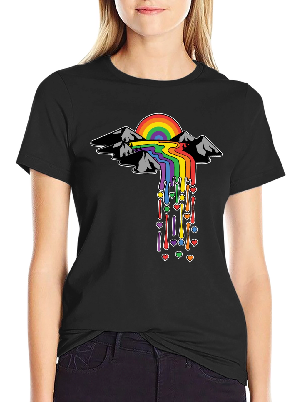 Rainbow Mountain Drip Tee - Pride Edition