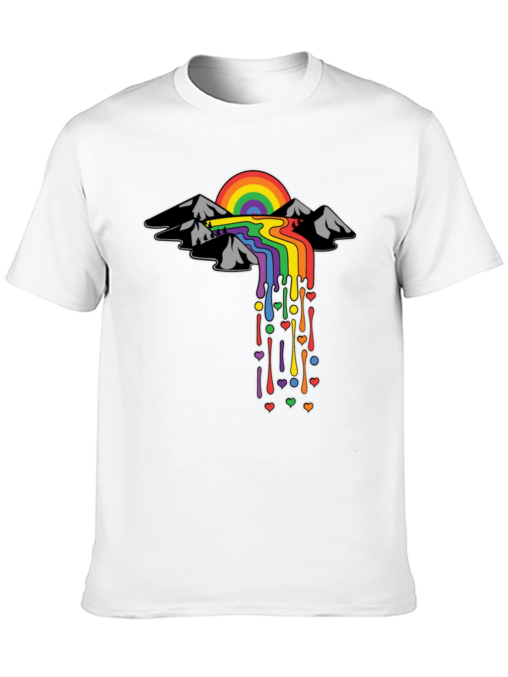 Rainbow Mountain Drip Tee - Pride Edition