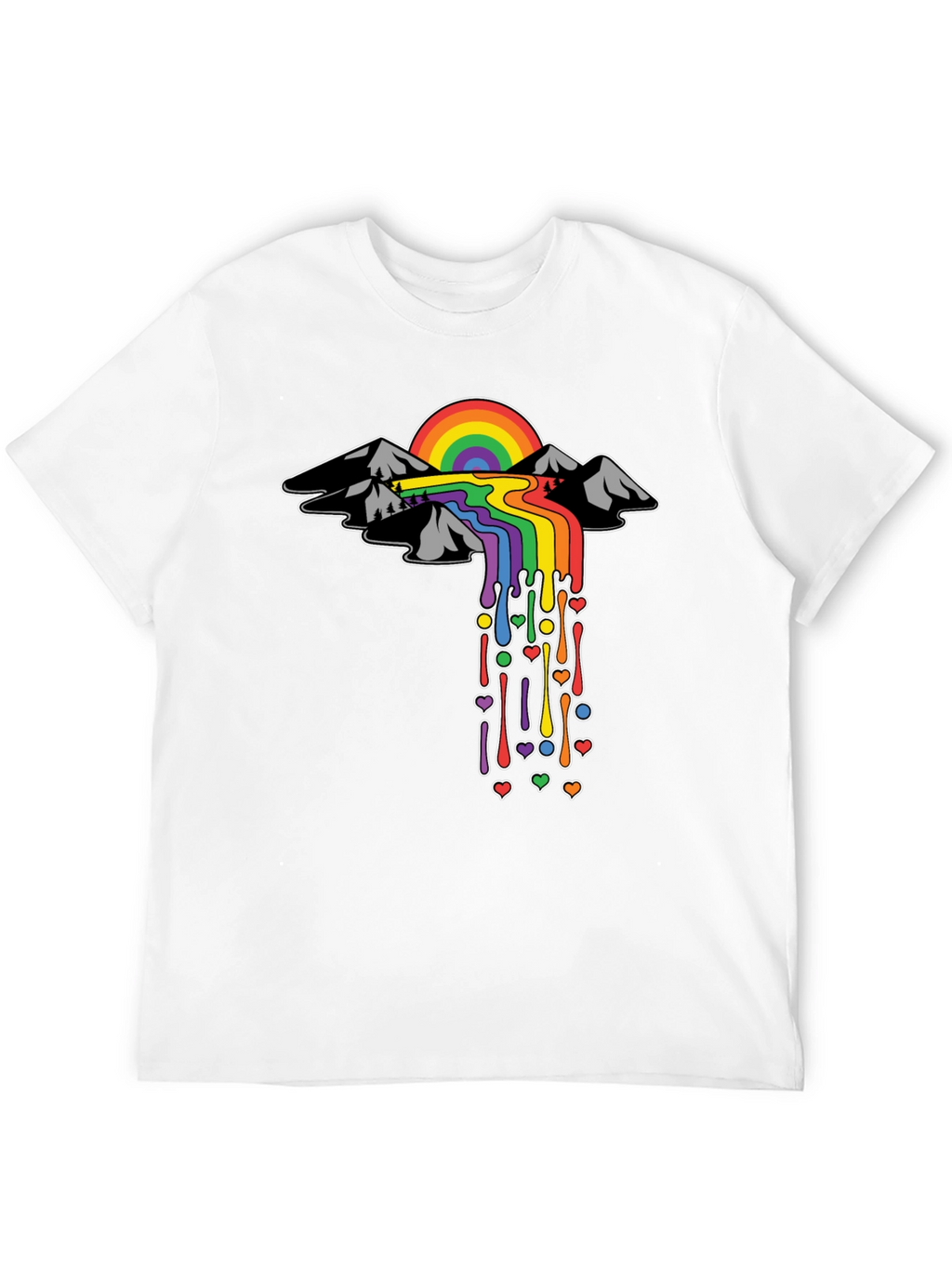 Rainbow Mountain Drip Tee - Pride Edition