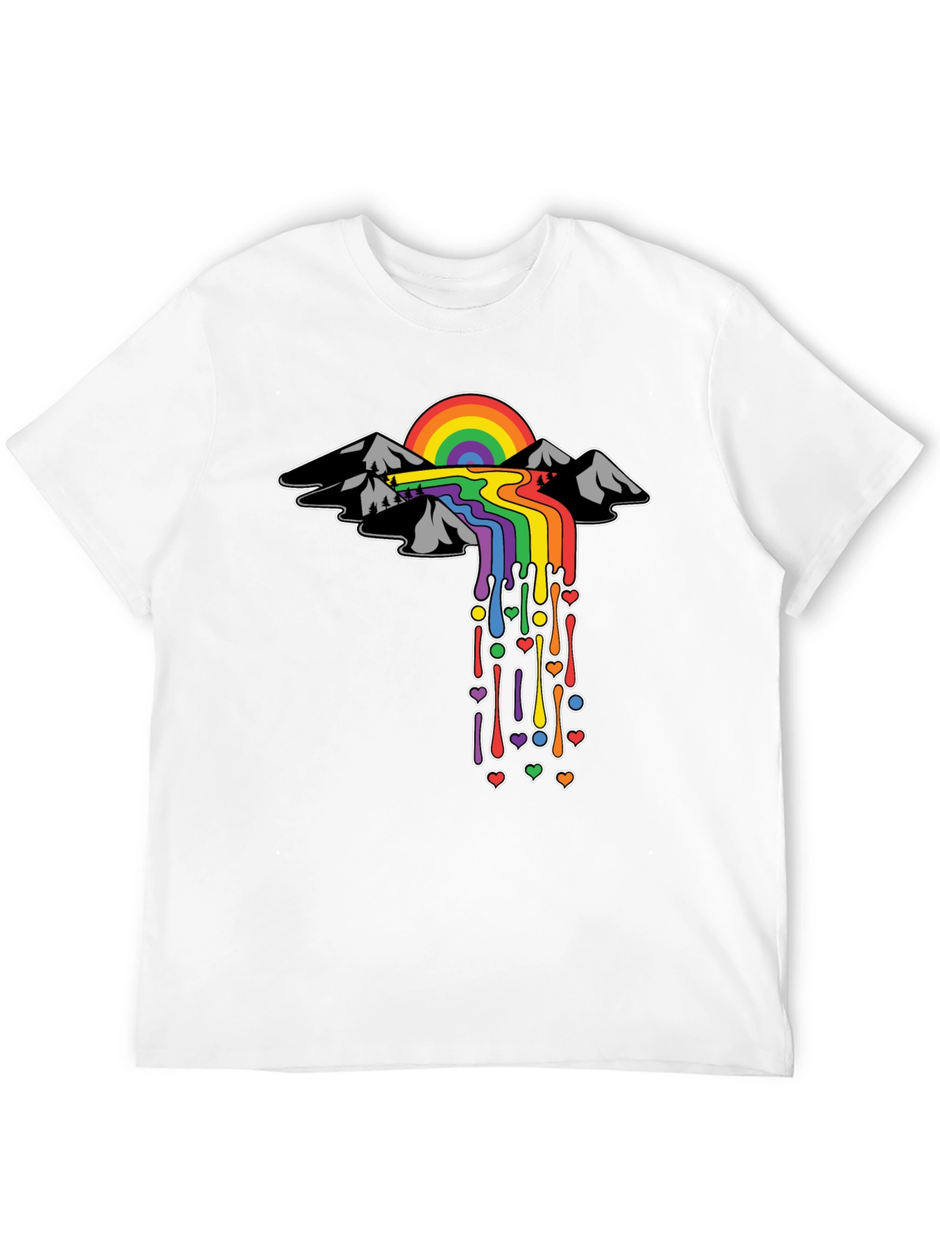Rainbow Mountain Drip Tee - Pride Edition
