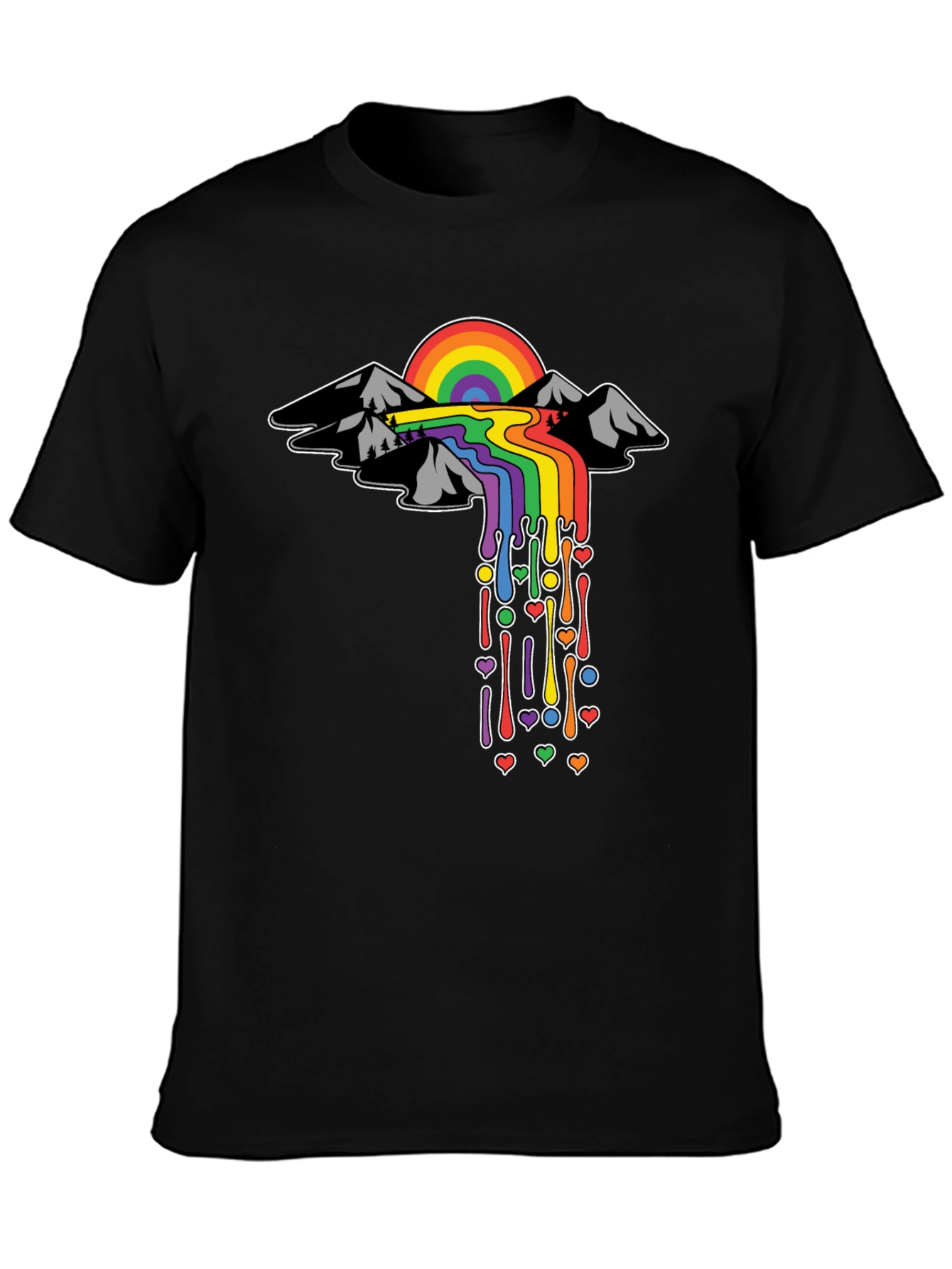 Rainbow Mountain Drip Tee - Pride Edition