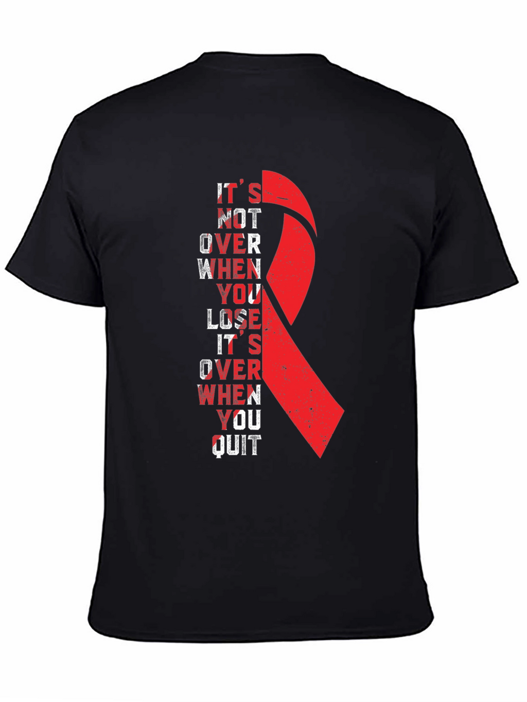 Inspirational Ribbon Graphic T-Shirt