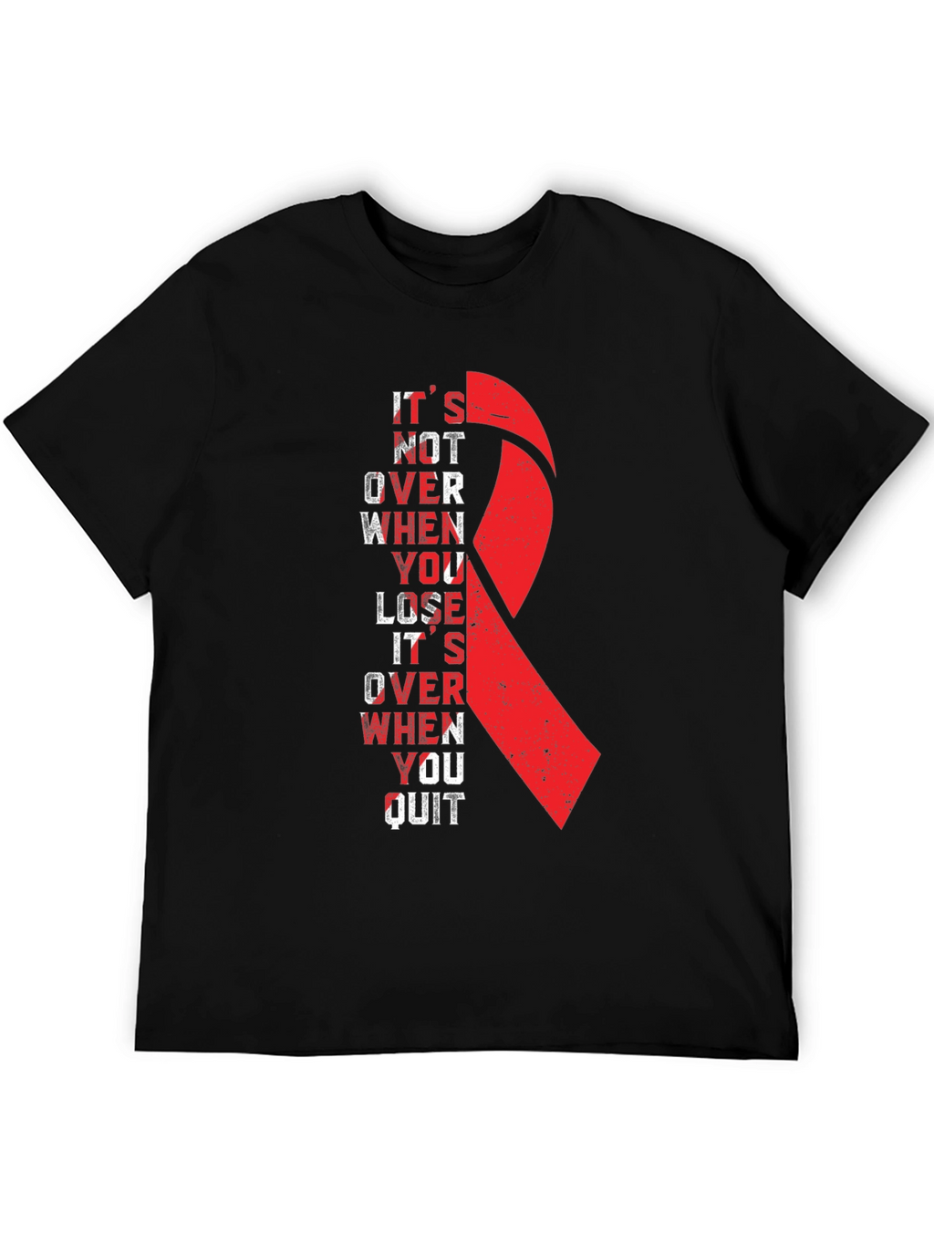 Inspirational Ribbon Graphic T-Shirt