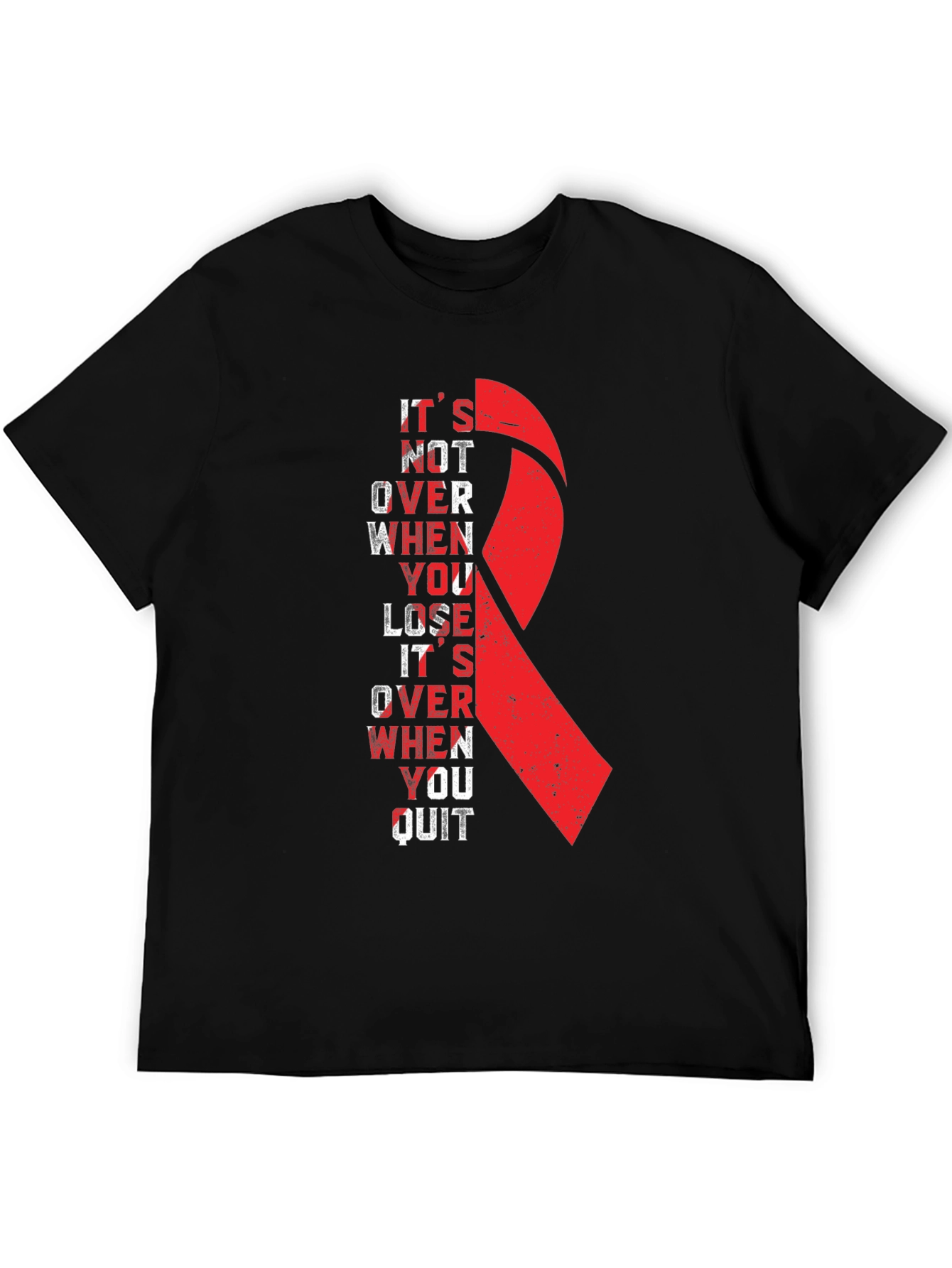 Inspirational Ribbon Graphic T-Shirt