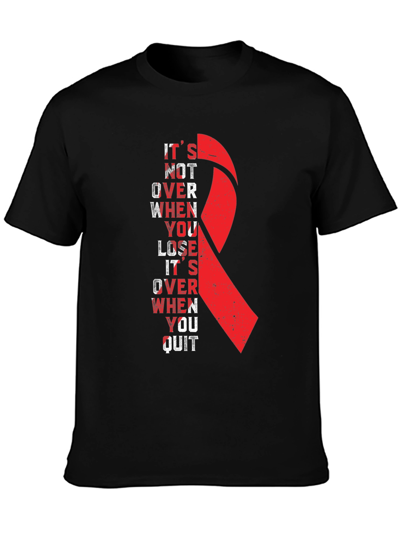 Inspirational Ribbon Graphic T-Shirt